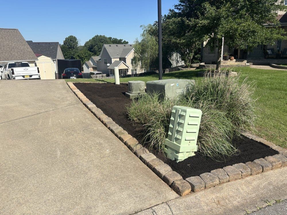Flower bed rebuild with top soil